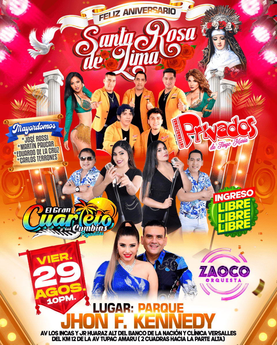  aniversario de Santa Rosa de Lima.